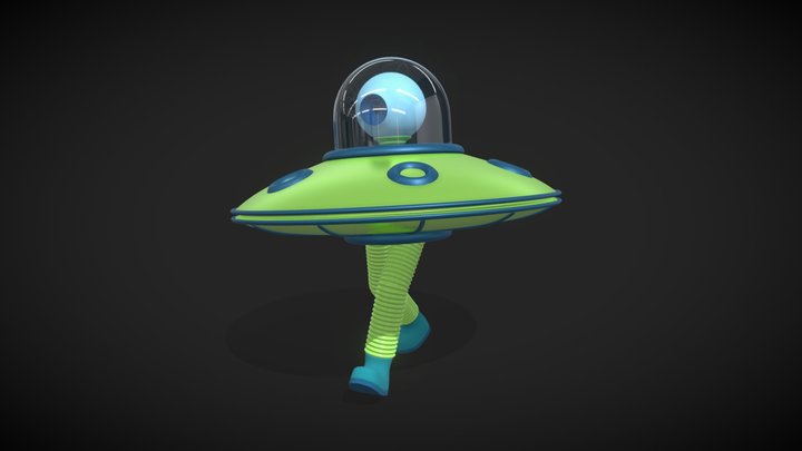 Monday's Challenge UFO Submission 3D Model