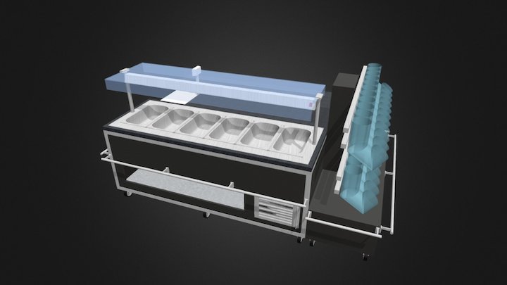 Meuble Olives, Fruits Secs & Bonbons 3D Model