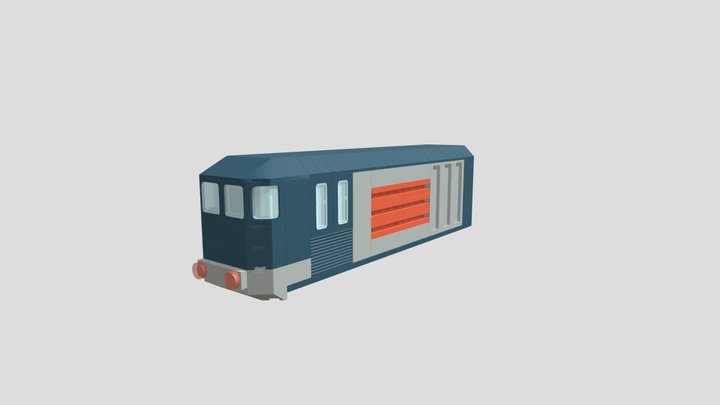 24 tabs base  locomotive. 3D Model