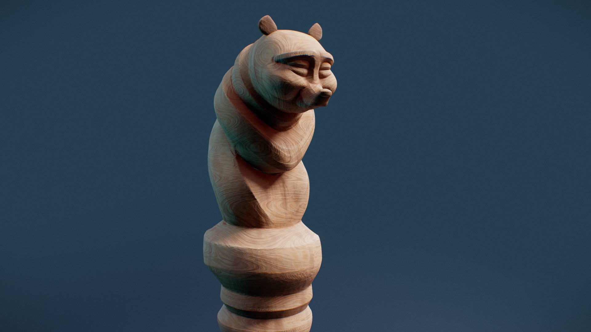 3D model Day 12 – Object : Staff - This is a 3D model of the Day 12 - Object : Staff. The 3D model is about a statue of a cat.