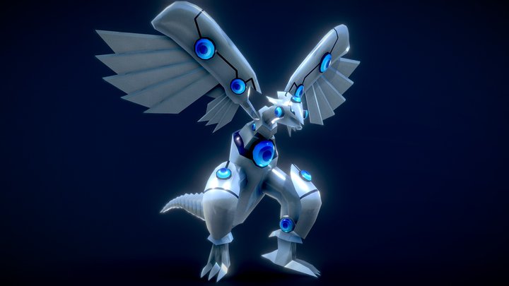Yu-Gi-Oh! - Blue Eyes Shining Dragon 3D Model