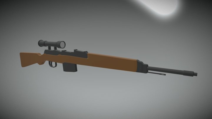 LowPoly Sniper - Gewehr 41 3D Model