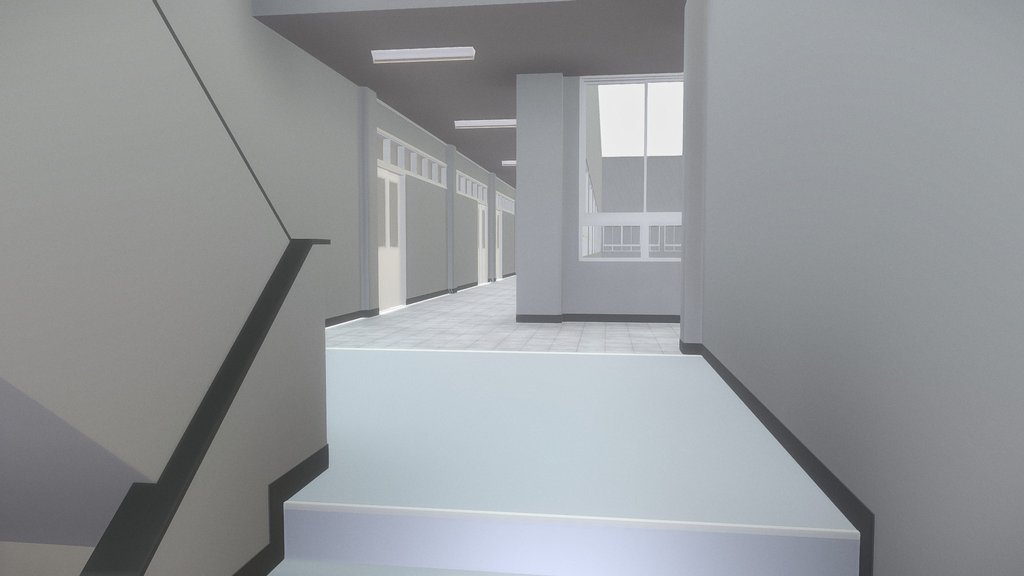 School_[hallway+rooftop+stairs]