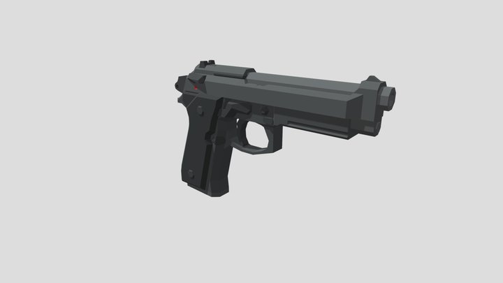 M9A1 handgun 3D Model