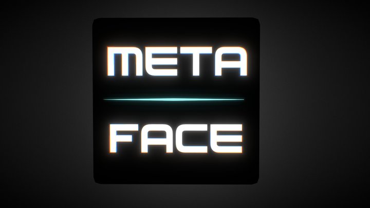 METAFACE LOGO TRADEMARK 3D Model