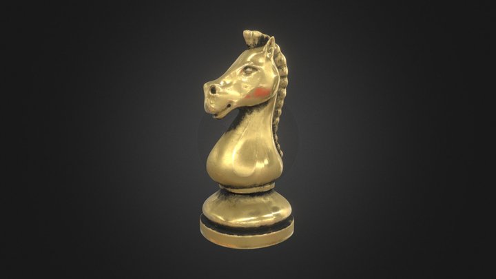 Koń Szach 3D Model