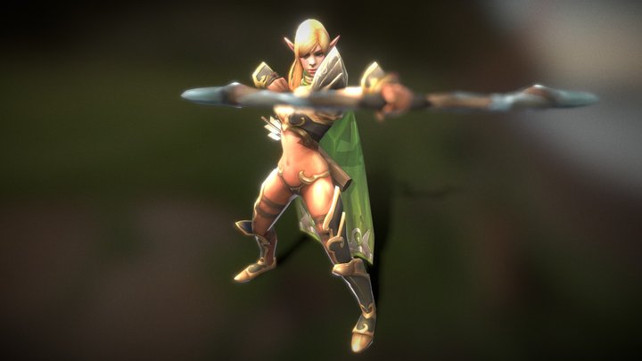 Fantasy World Craft - High Elf 3D Model