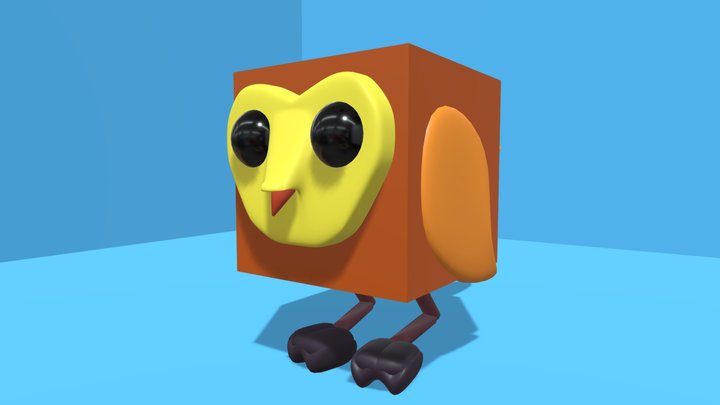 Box Bird 3D Model