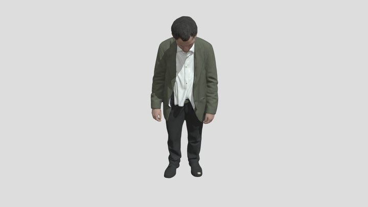 Man in Hallway by Tripo – Kostenloses 3D-Modell STL