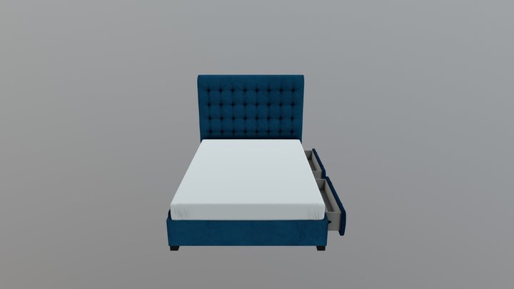 Bed 02 V1 3D Model