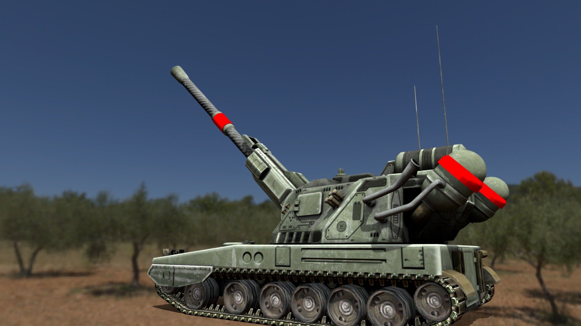 China Flame Artillery - 3d Model By Tipaivan [66b5df6] - Sketchfab