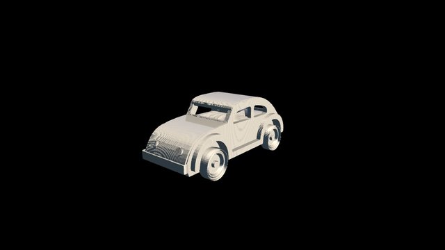 Beetle Toy Car 3D Model