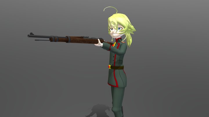 Tanya von Degurechaff 3D Model