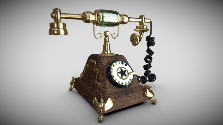 Ancient Telephone 3D Model