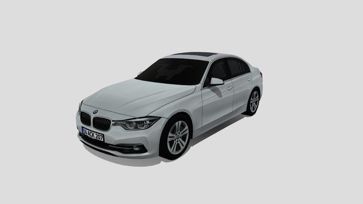 2017 BMW 3-Series 3D Model