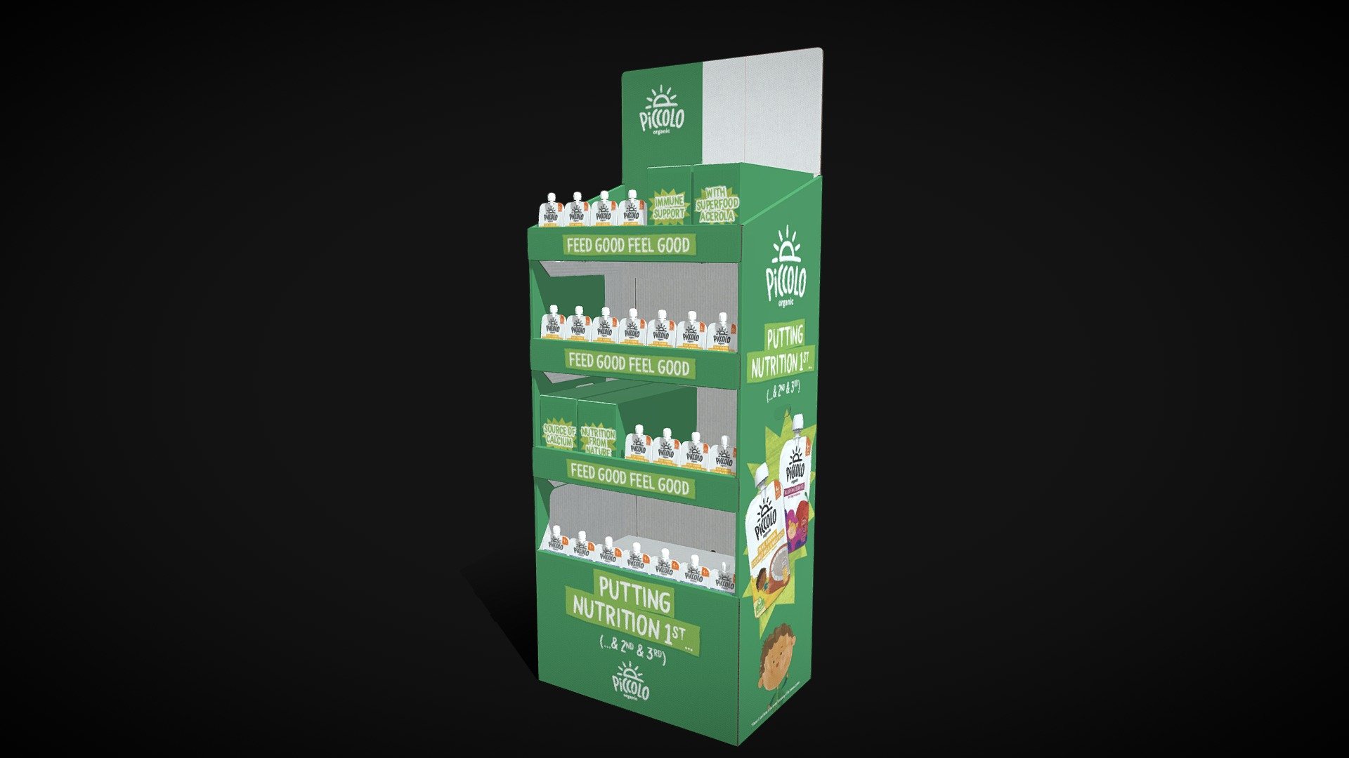Piccolo Foods FSDU EcoTab 3D model by Display Innovations (display