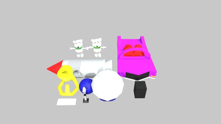 Gummibar 2.0 Croissant model pack 3D Model