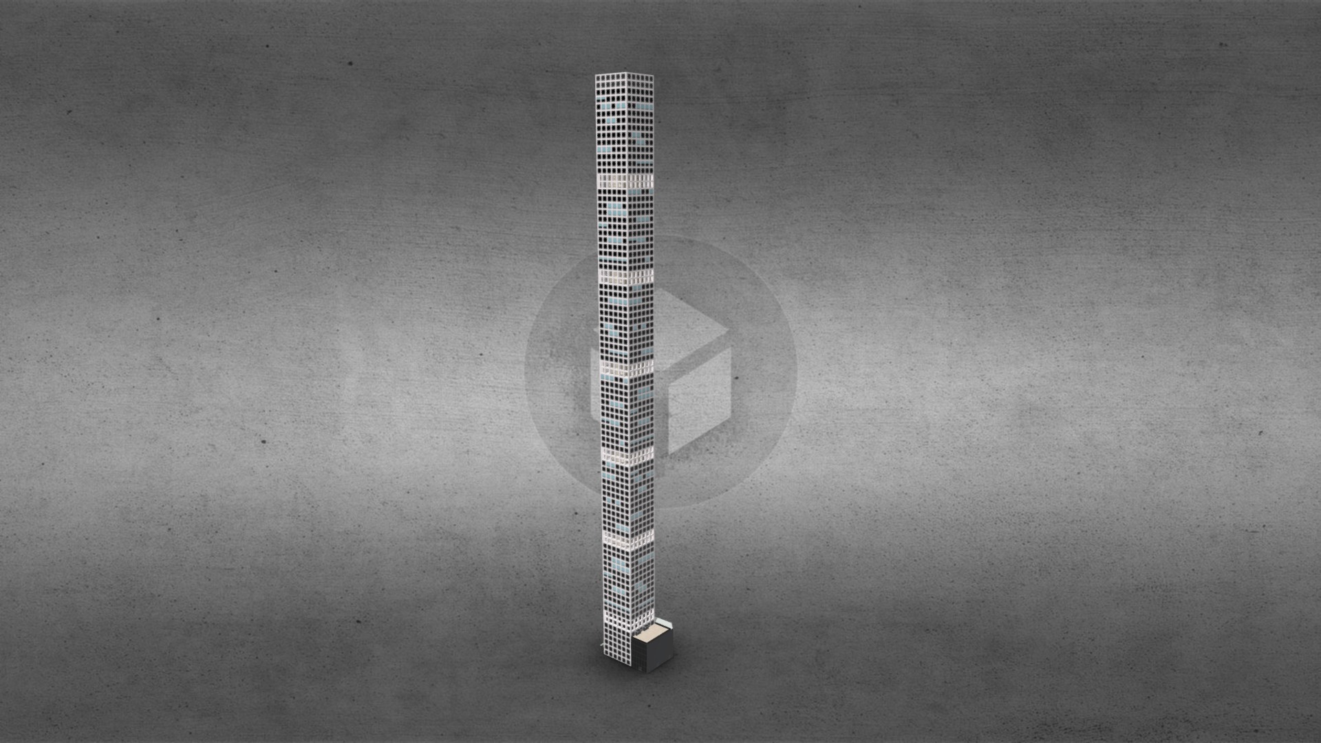 3D model 432 Park Avenue – New York - This is a 3D model of the 432 Park Avenue - New York. The 3D model is about a guitar on a table.