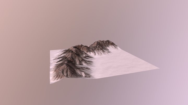 Mountains Epic Terrain (2K, optimized, baked) 3D Model
