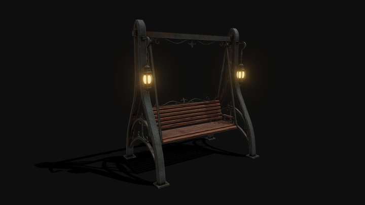 Bench Swing 3D Model