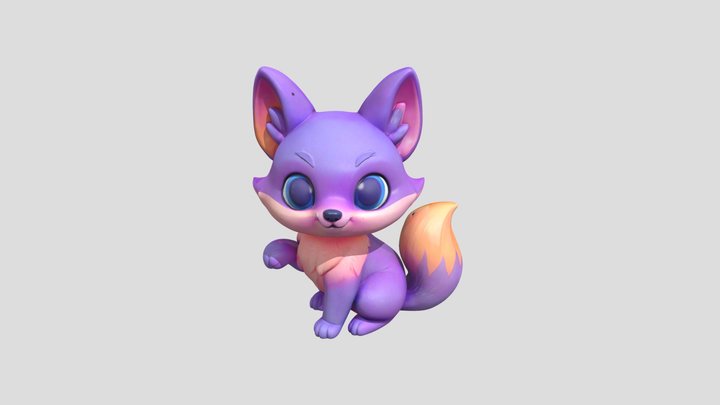 Twilight Fox 3D Model