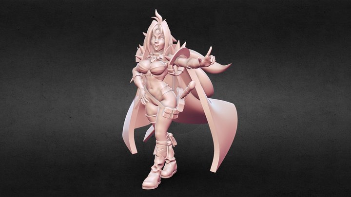 Naga the Serpent Slayers D&D 3D Print Miniature – Free 3D Model STL