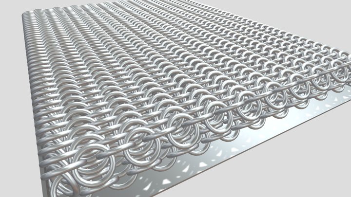 Chainmail Armor Sleeve - 3D Printing 3D Model