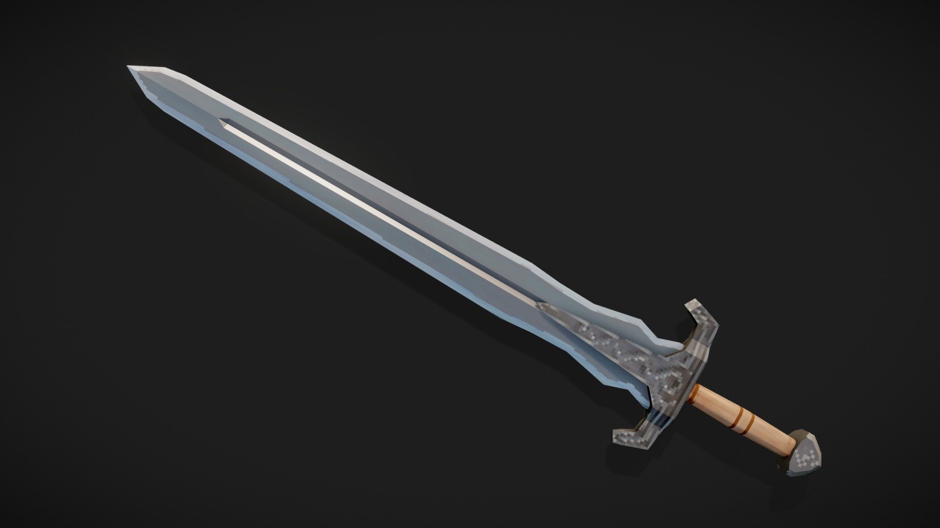 Lowpoly Nordic Sword