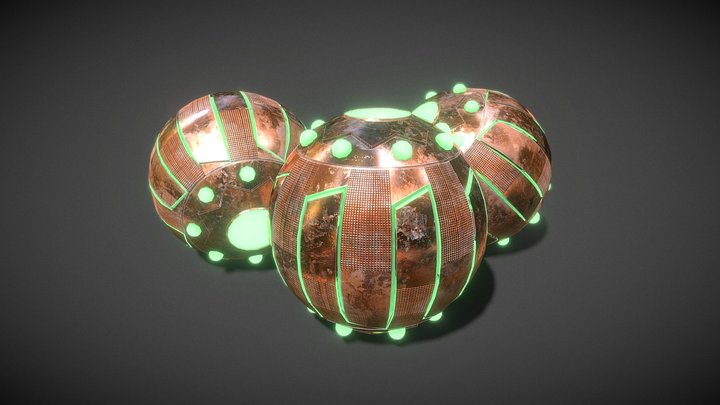 Green goblin grenade 3D Model