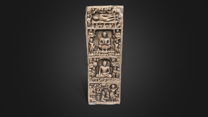 The Eight Great Events of Buddha life 3D Model