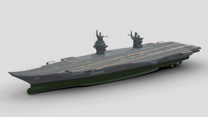 Project 23000E Shtorm Aircraft Carrier – Modello 3D gratuito STL