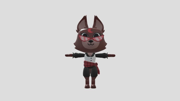 Little Red Eclipse (Dandy's world) 3D Model