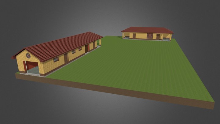 гараж и баня 3D Model