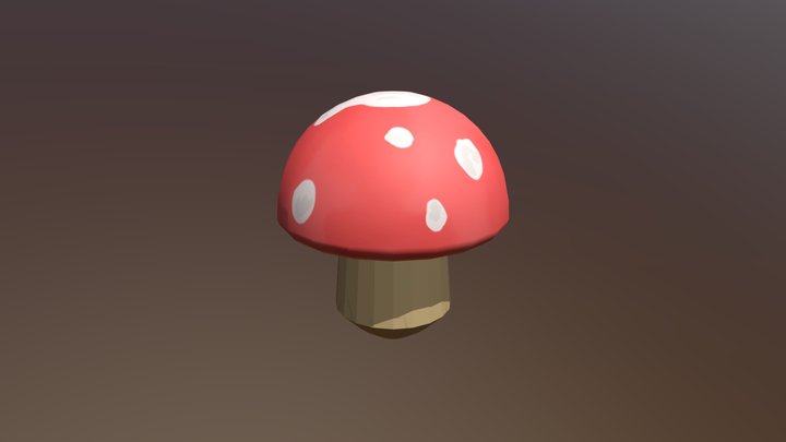 Simple Toadstool 3D Model