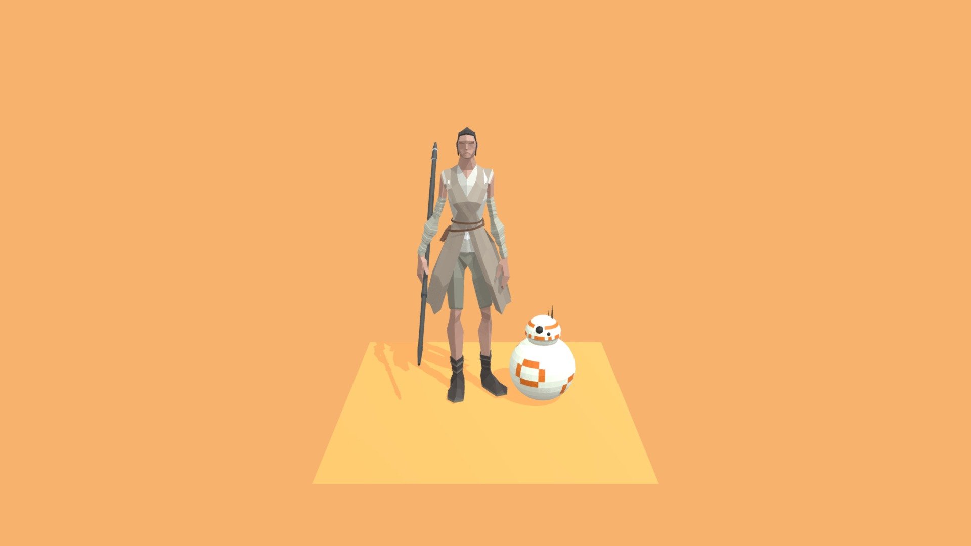 rey and bb8