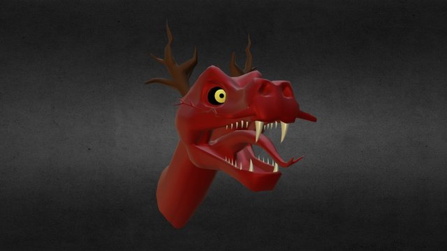 Dragon Head v002 [Practice] 3D Model