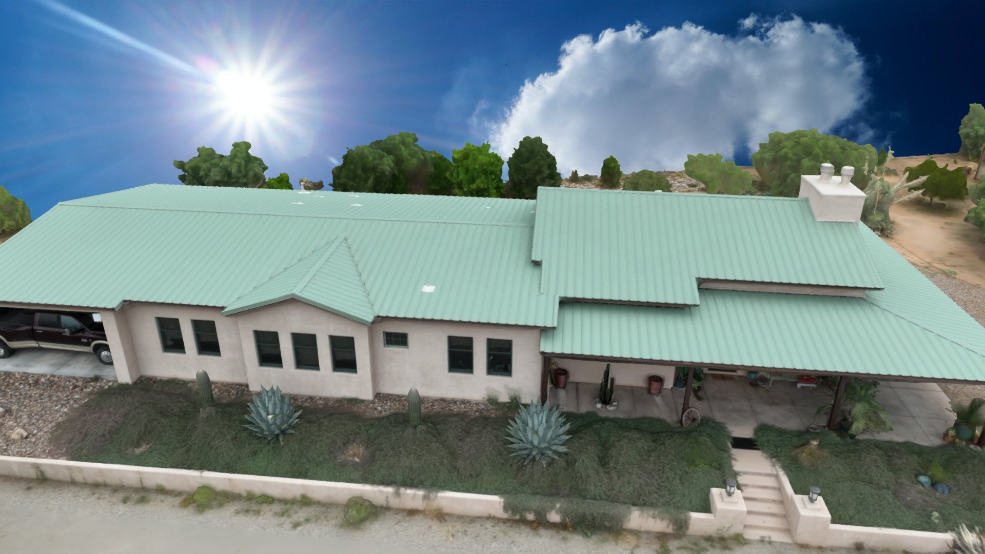 Ranch-Style Home — Sketchfab embed 3D viewer