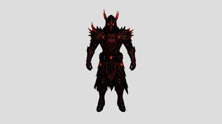 EGA Ember Knight 3D Model
