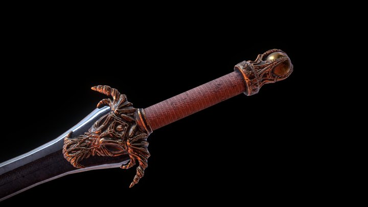 Fantasy bull sword 3D Model