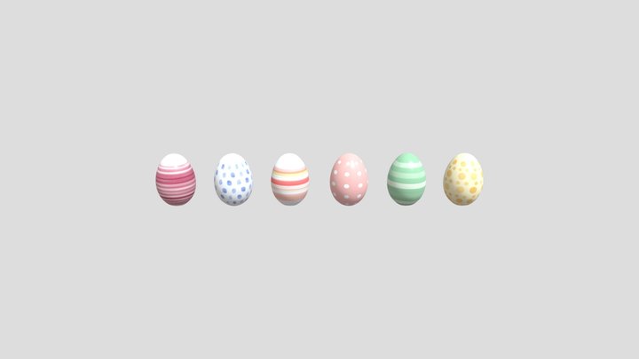 Easter Eggs With Seamless Texture