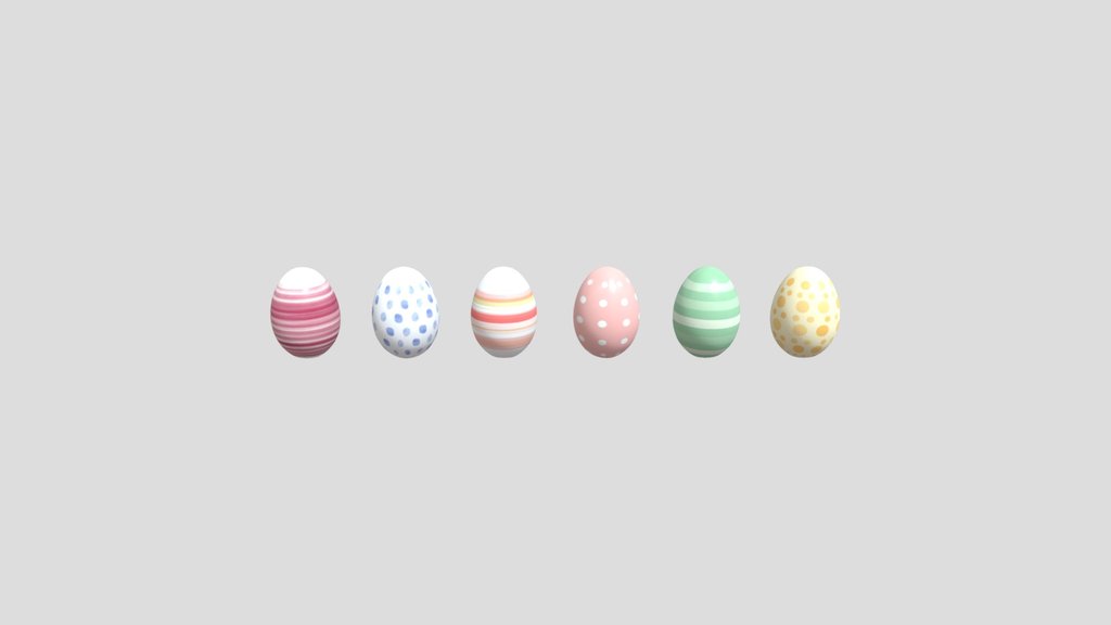 Easter Eggs With Seamless Texture