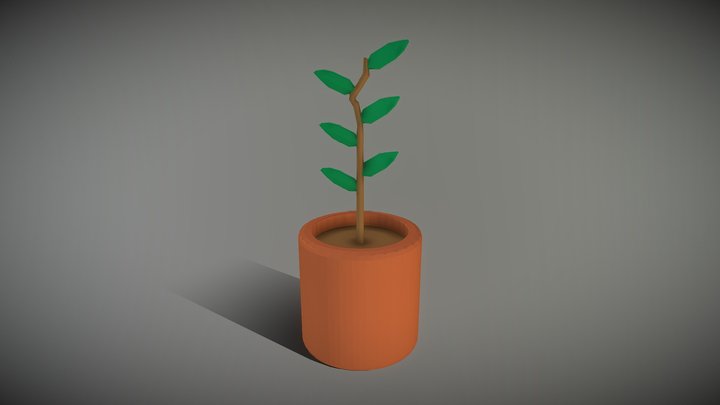 Lowpoly Plant Pot