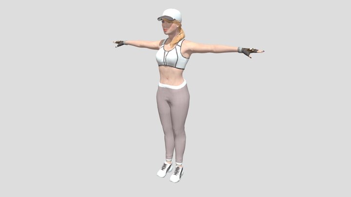 Nancy - LOD Lady character 3D Model