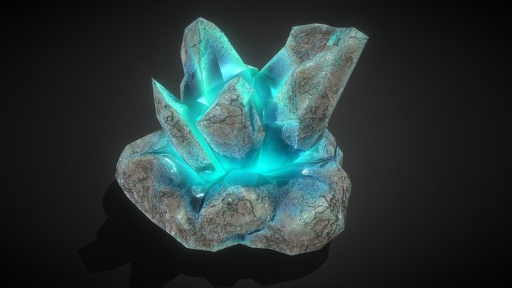 Fantasy Crystal Stone 3D Model