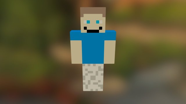 Pixel Art/Voxel Art (My Minecraft Skin) 3D Model