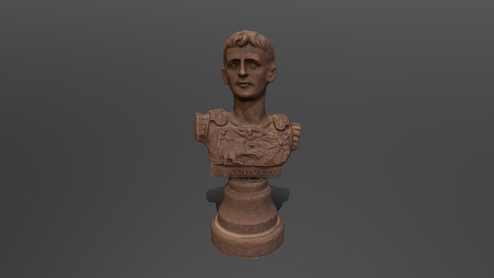 Riproduzione busto di Cesare Ottaviano Augusto. 3D Model