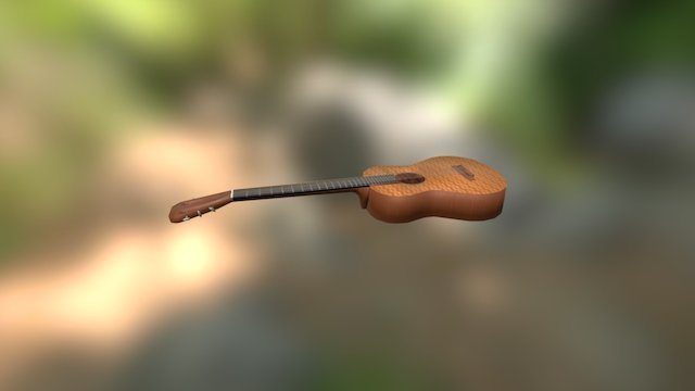 Small Guitar 3D Model