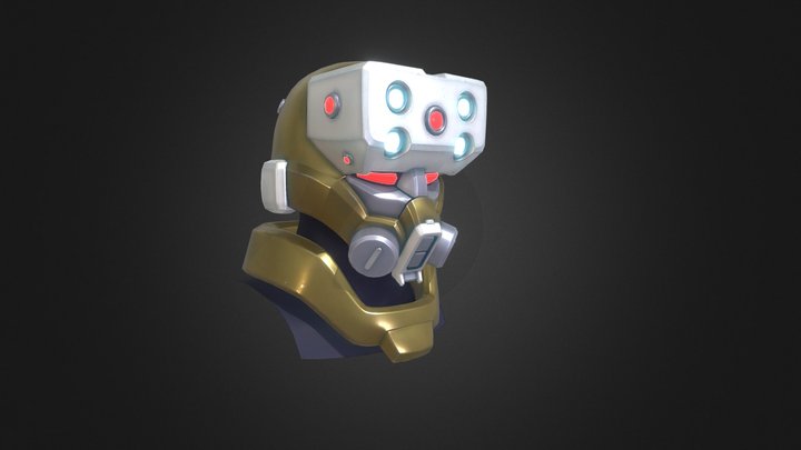 X Requipped_ Soldier_helmet_skull 3D Model