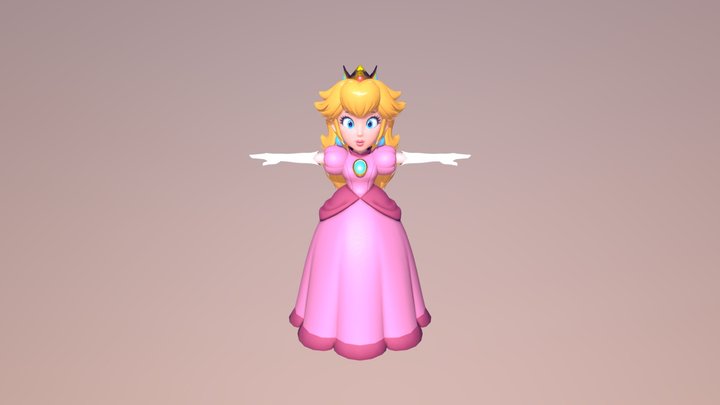 Peach 3D Model