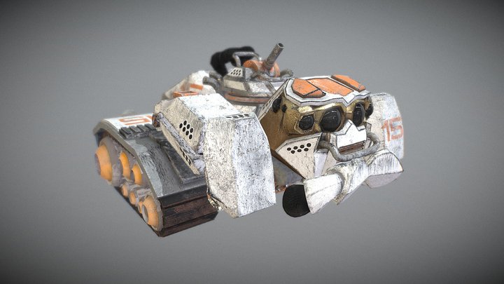 Jumping Spider Tank 3D Model